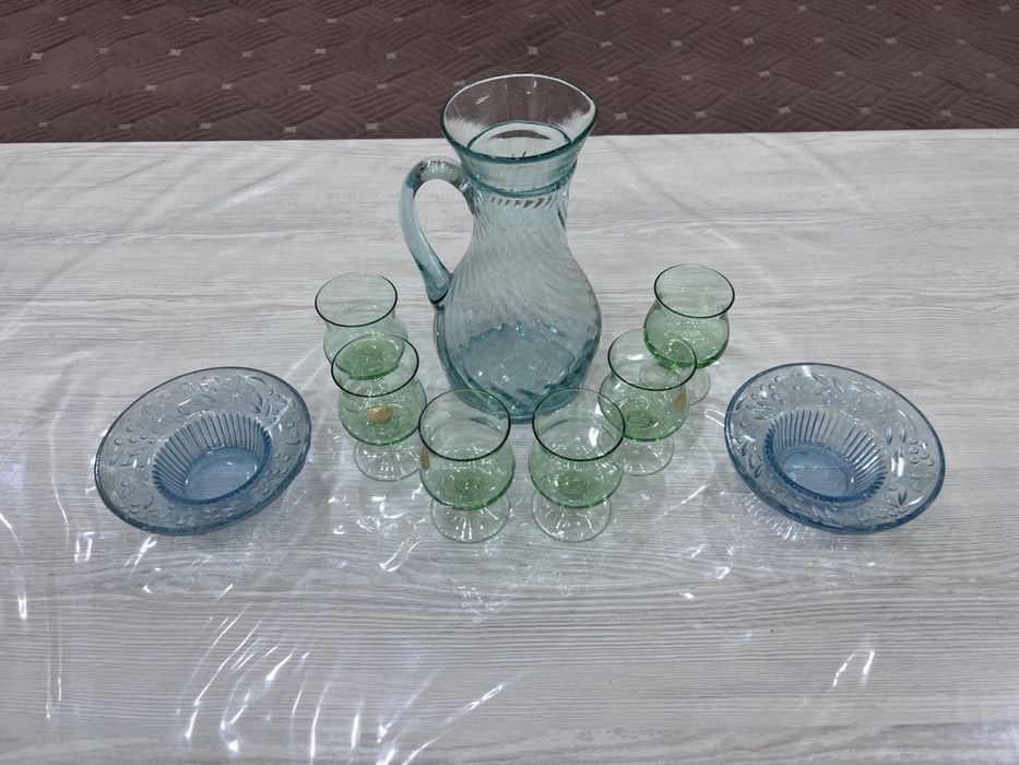 Идишлар посуда-Хрусталь, чойнак, коса, пиёла