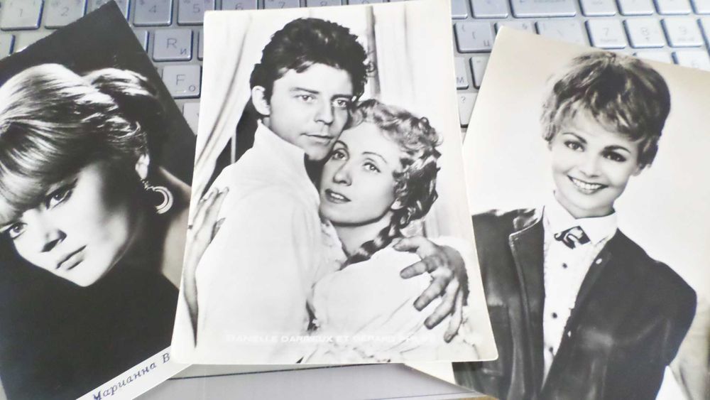 Колекция стари картички с киноартисти и поп певци от 70-те