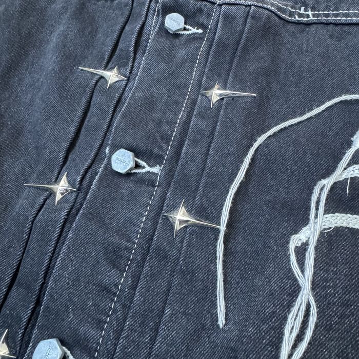 Geacă Thug Club Denim Neagră Originală Archive Streetwear Coreea de Sud – Mărimea M-L