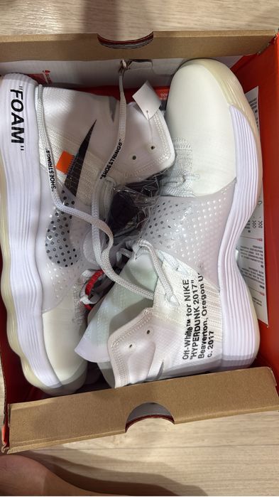 Кроссовки Nike Hyperdunk 2017 FK × Off-White — новые