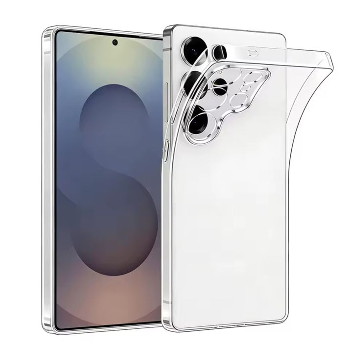 Samsung S25/S26/PLUS/ULTRA - Husa Silicon Slim Neagra / Transparenta