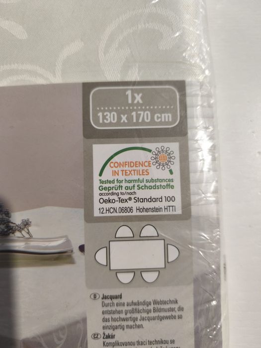 Fata de masa 6 pers 130x170cm NOU