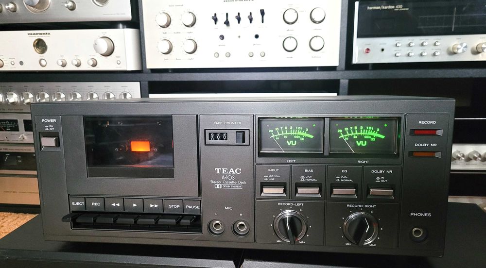 TEAC A-103 deck casetofon vintage cu VU-metre  *1978