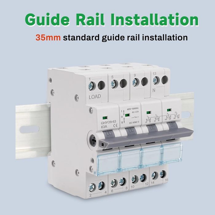Comutator manual sursă 63A 400V 4P Jadeshay – transfer switch DIN