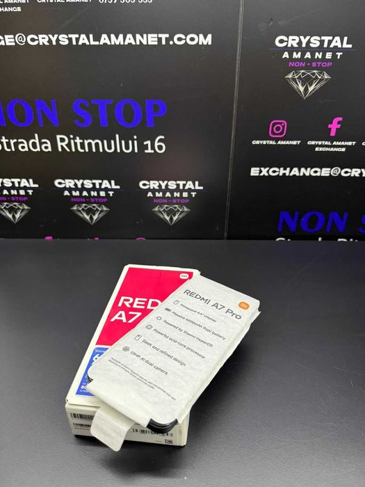 XIAOMI Redmi A7 Pro Black, 4GB RAM, Capacitate de Stocare 128GB Nou Desigilat