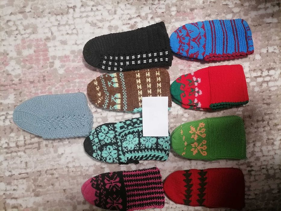 Ръчно плетени терлици 36, 38, 39, 40