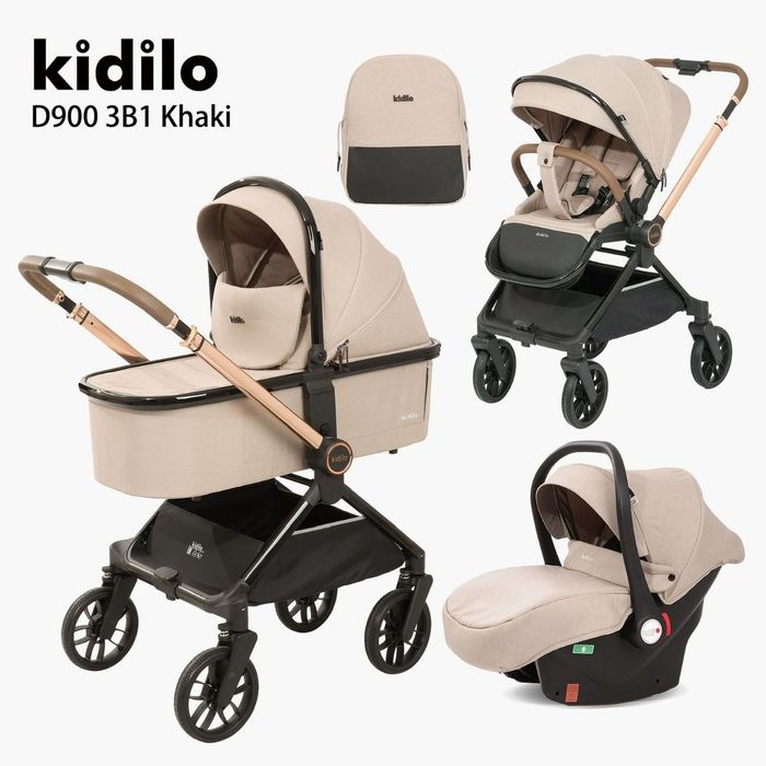 Коляска универсальная 3 в 1 Kadilo D900