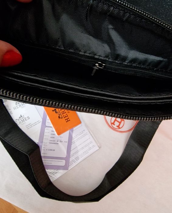 Borseta/geanta barbati Hermes, new model, logo imprimat, curea detasabila umăr