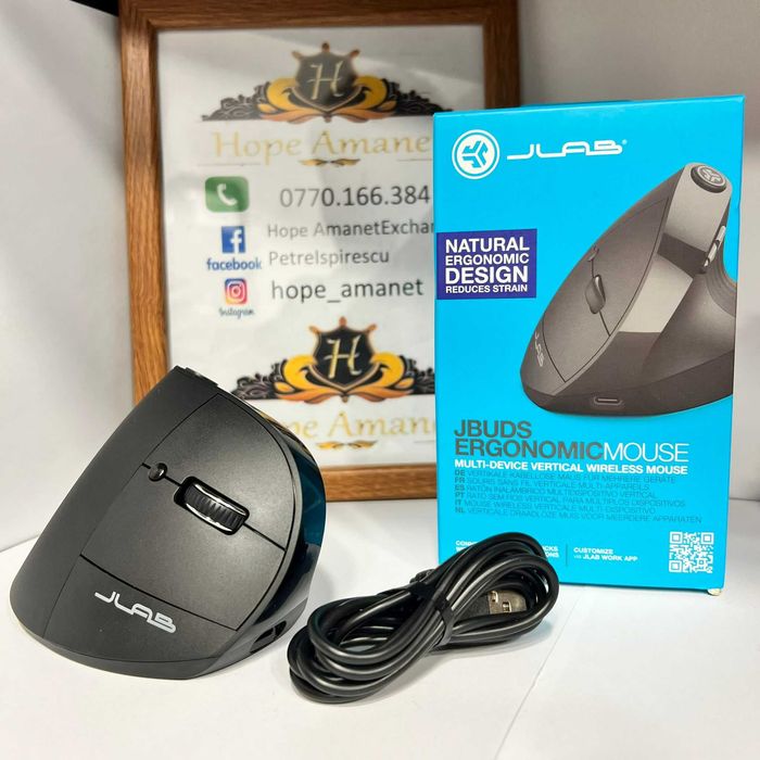 Hope Amanet P2 - Mouse JLab Wireless Ergonomic Sigilat