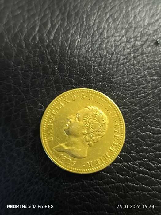 40 лири Карло Феличе Сардиния 1825 година