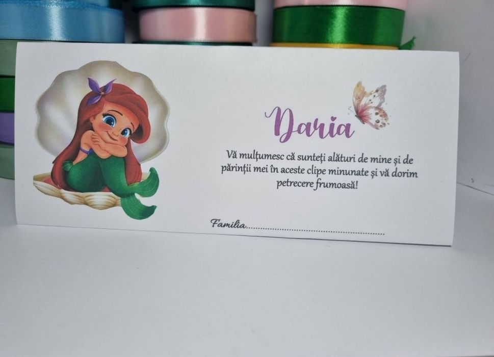 Invitații evenimente / invitații botez / invitații nunta / plicuri bani / marturii magnetice botez - LA COMANDA