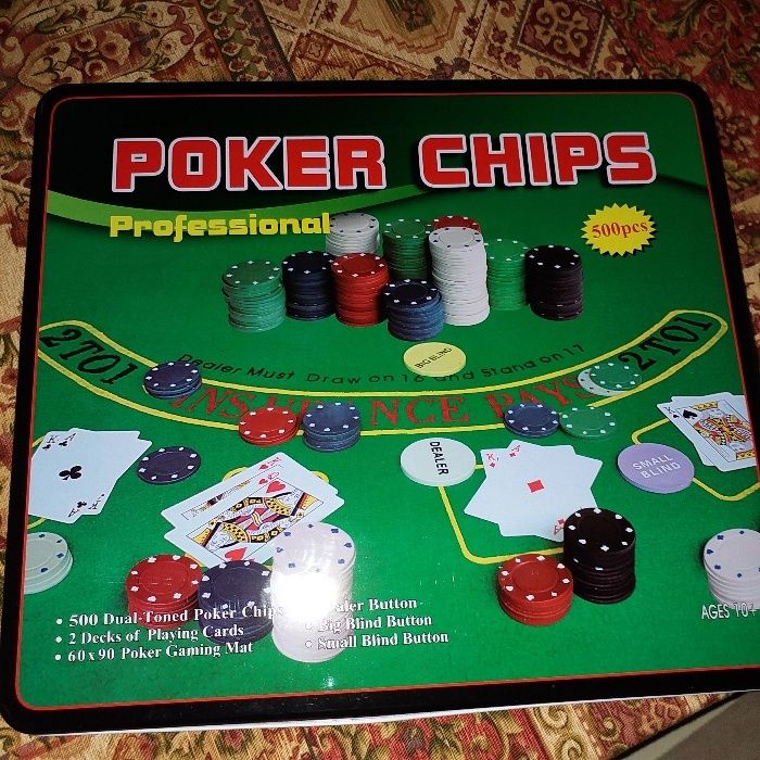 Set joc de poker 500 jetoane. Nou.