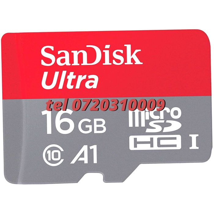 Card De Memorie Sandisk Ultra Micro Sd 16gb 98mb S Flash Clasa 10 A1