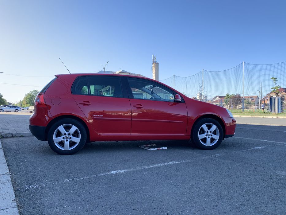VW Golf 5 United Rosu 1.6 MPI 102 cp Mega Full Option Unicat 2008 TOP