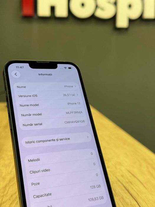 iPhone 13 Black Negru 128GB 100% Baterie #5043