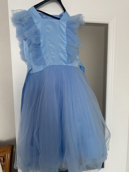 голубые платья для девочек