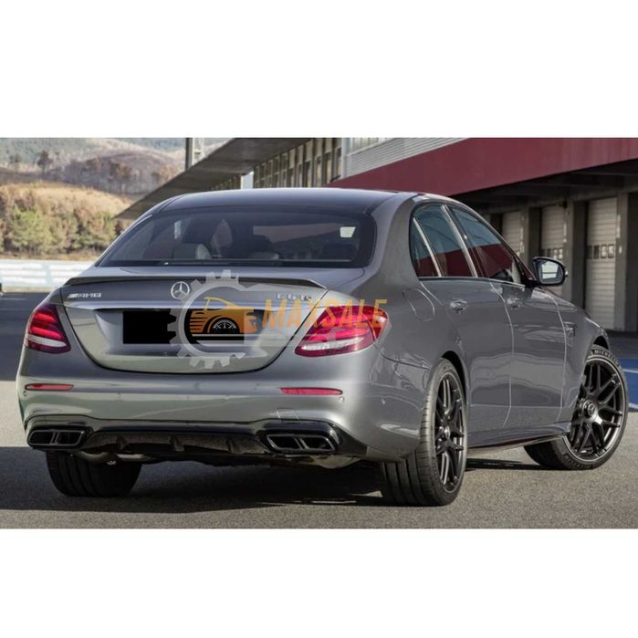Лип за W213 спойлер  C63S style на Mercedes E class седан спорт