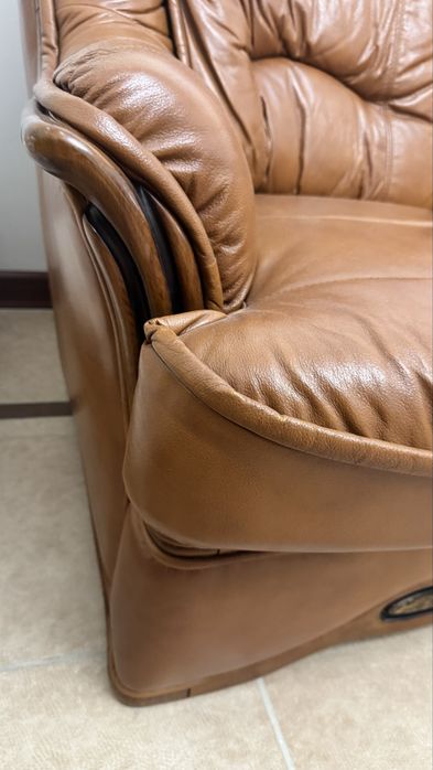 Итальянский кожаный диван De Angeli Salotti