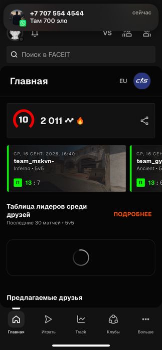 10 LVL faceit CS2