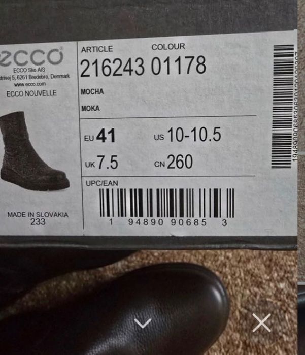 ECCO 41 дамски зимни боти