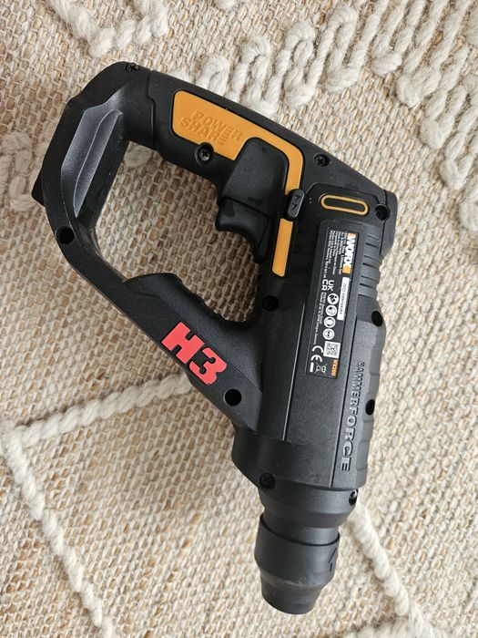 Ciocan rotopercutor cu acumulator Worx WX390.9 H3 20V max. 1,2J SDS-plus + acumulator 2ah