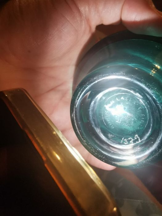 Ваза емблема на скандинавския дизайн 60 те Riihimaen Lasi Oy Финландия