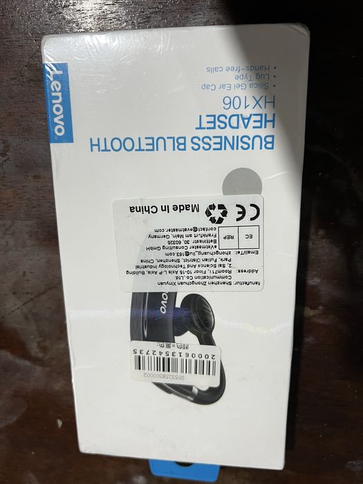 новая беспроводная бизнес-гарнитура Lenovo HX106.