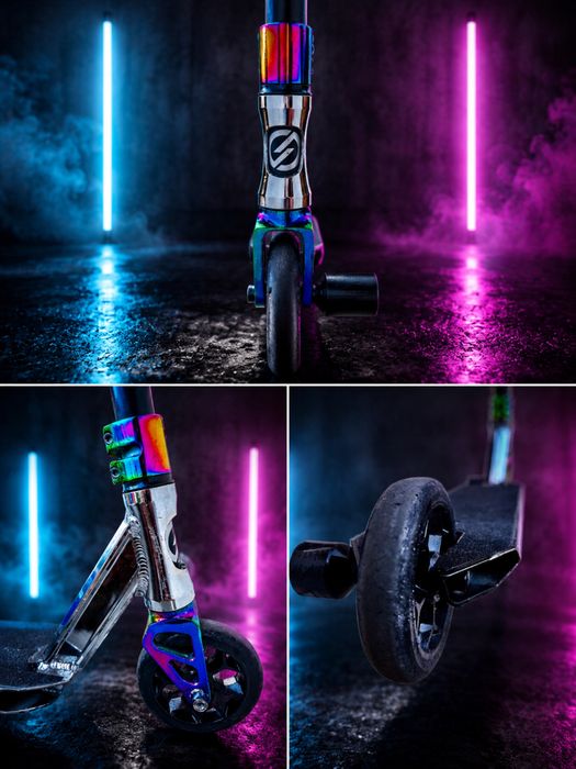 Trotinetă Freestyle Stunt – Neo Chrome Edition | Foarte Rezistentă, Gata de Trick-uri