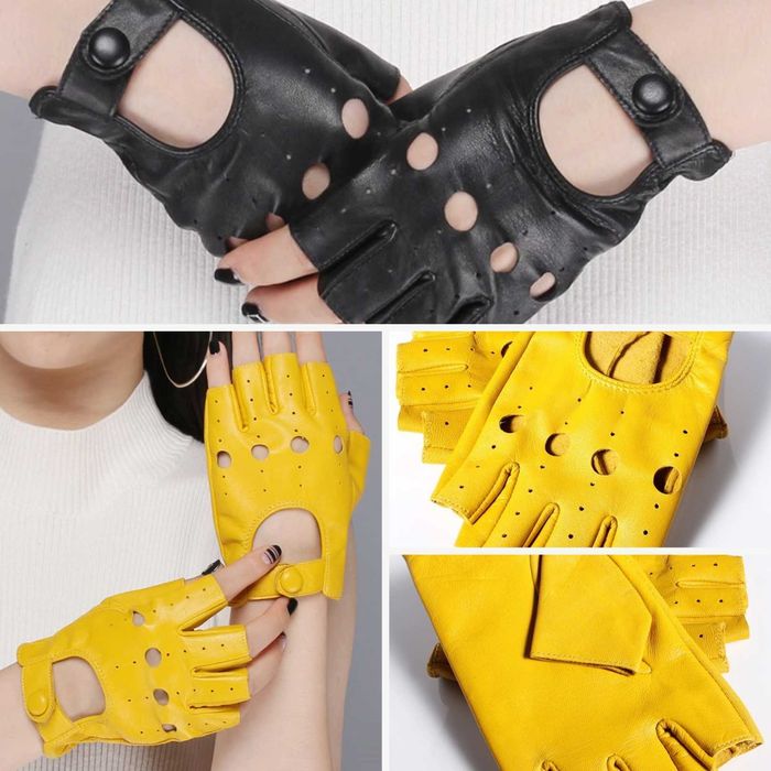 Ръкавици за шофиране от естествена еленска / козя кожа