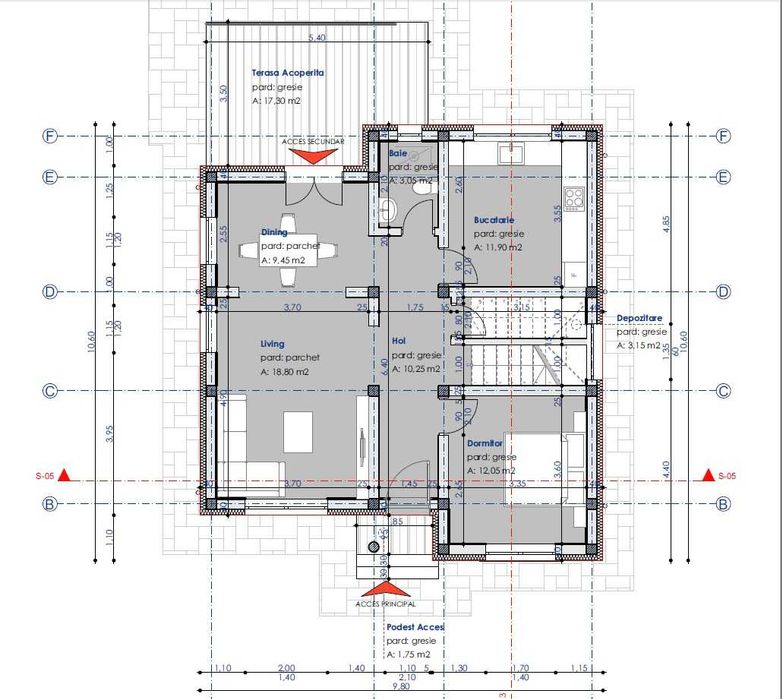 Casă P+M cu 4 Dormitoare, Curte Generoasă 630 mp, Breazu