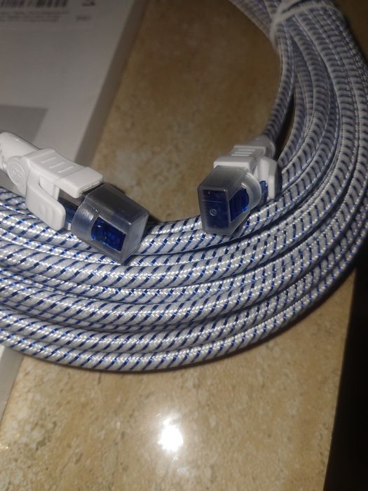 Cablu rețea internet Cat 8, 15 metri, textil împletit