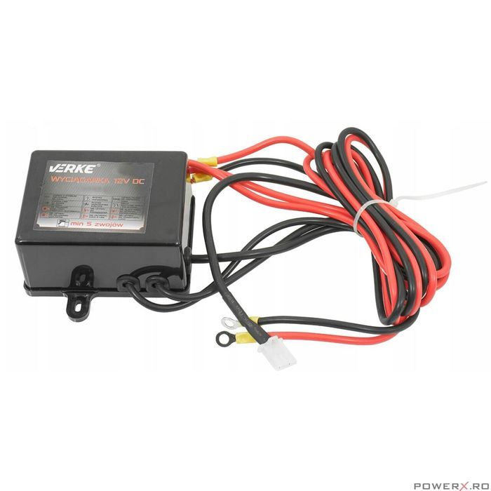 Troliu electric 12 V 130 A, capacitate 1590 Kg, lungime calbu 12 m,