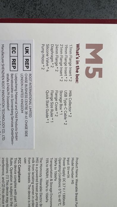 Momcozy M5 Hands-Free - Двойна електрическа помпа за кърма