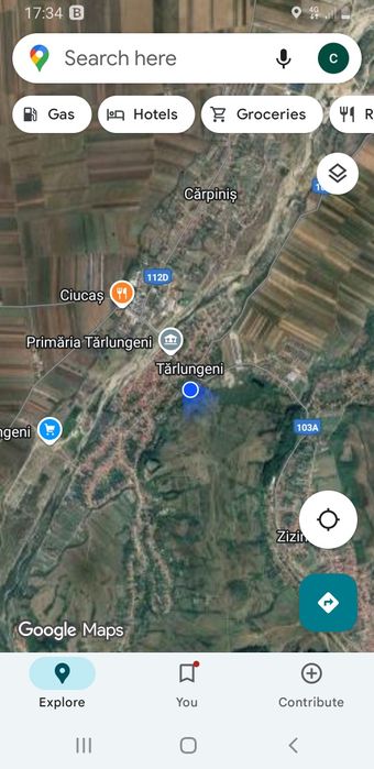 Teren intravilan 988mp de vânzare, Târlungeni între case