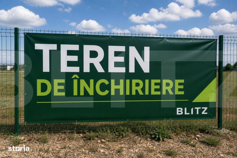 Teren extravilan 7000 mp de inchiriat – zona Hudum