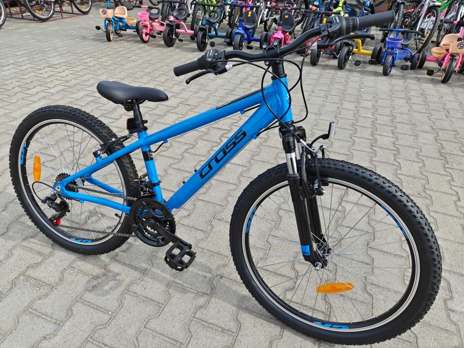 CROSS Алуминиев велосипед 24" RIDER син