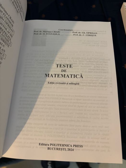 Culegerii Matematica si Fizica UPB