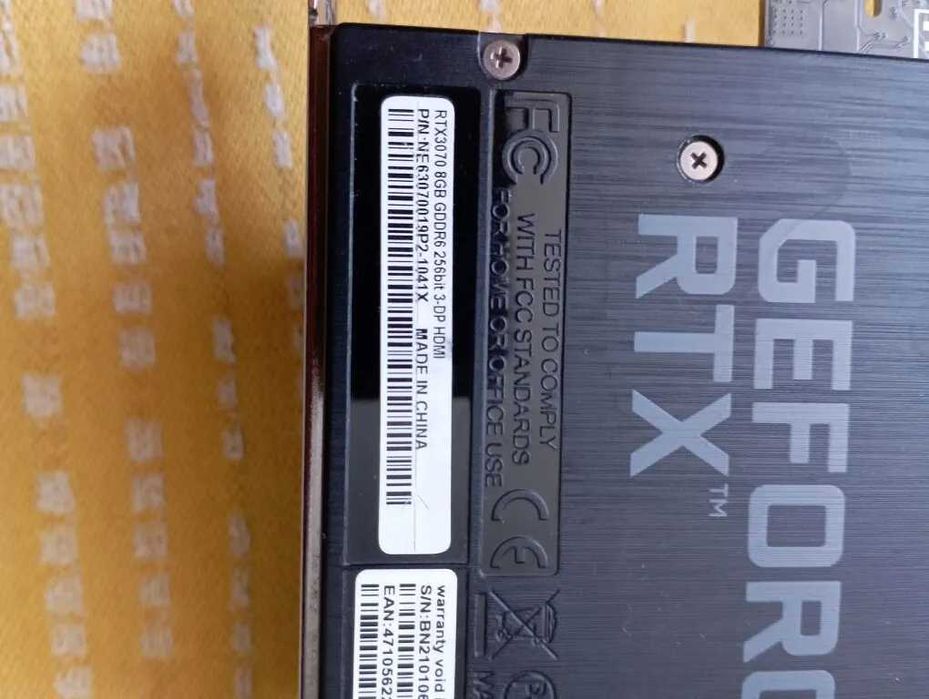 Видеокарта RTX 3070