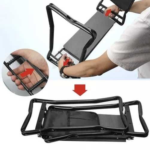 Сгъваем градински стол / Подложка за колене / Столче за плевене +Чанта