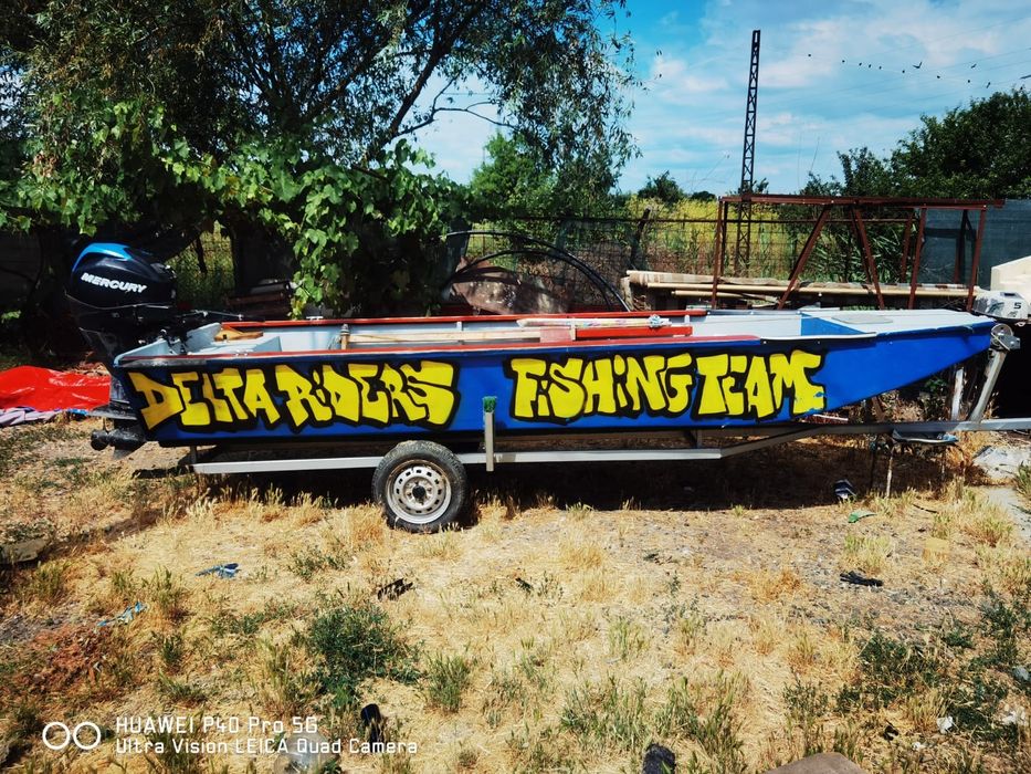 vand ambarcatiune de pescuit pretabila camping Delta Dunarii!5m x 1,60