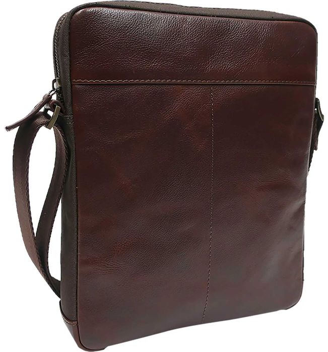 Нова кожена чанта за през рамо 25x30 см