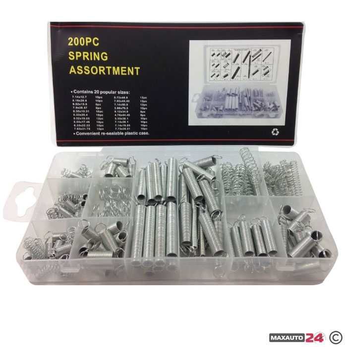 Пружини  200 Броя в кутия за инструмент