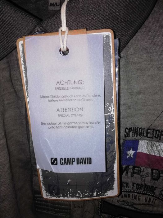 Camp David нова оригинална тениска поло с яка мъжки M/L памучна