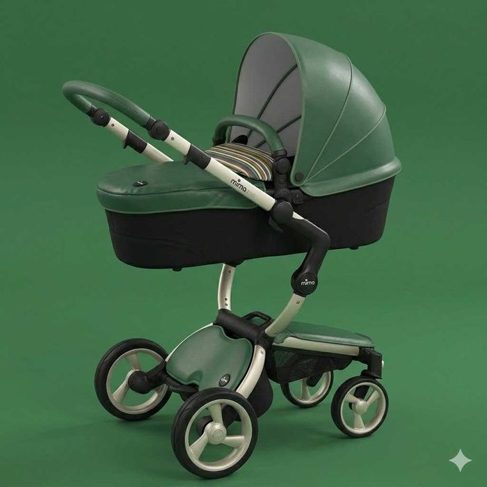 Бебешки комплект 3 в 1 Mima Xari + Лятна количка Cybex Beezy + Ел. шезлонг 4moms MamaRoo
