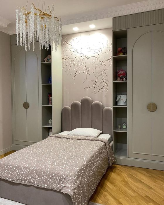 Детская-подростковая кровать и шкаф