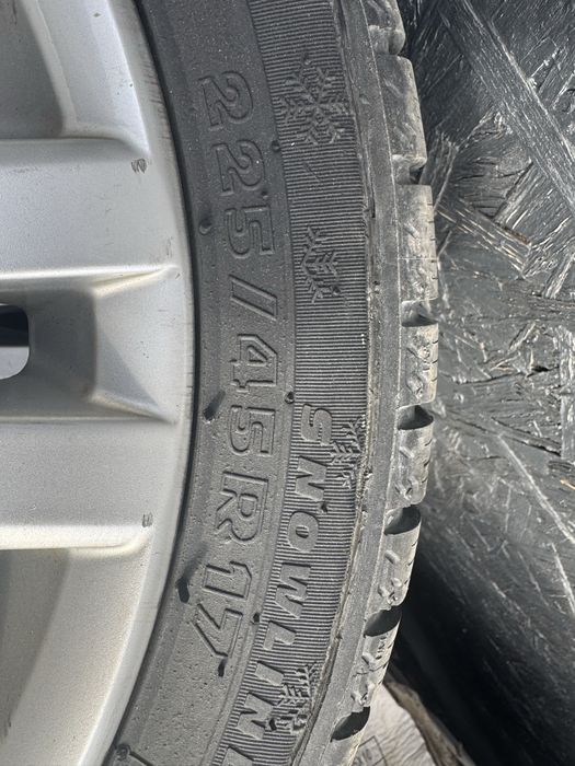 Jante aliaj originale VW / R17 / 5x112 / Cauciucuri noi