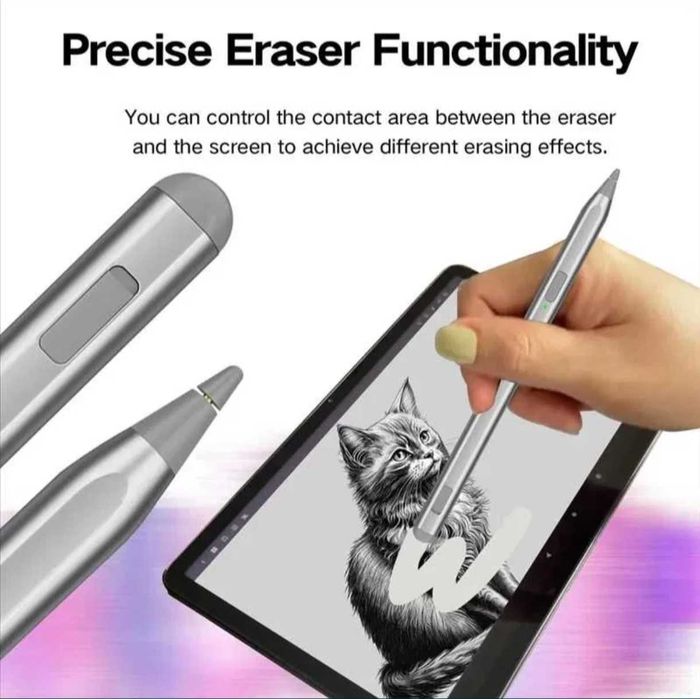 Стилус Писалка (Stylus Pen) с чувствителност на натиск 4096 степени, поддръжка на накланяне, отхвърляне на дланта и функция за изтриване