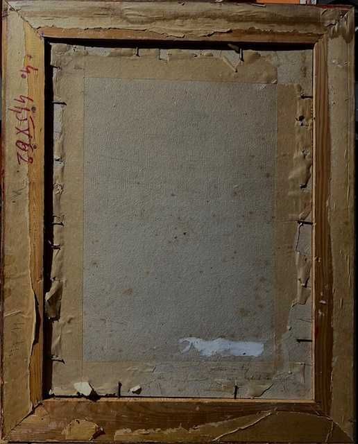 Tablou F, Foarte vechi, ulei/panza/cart, semnat,