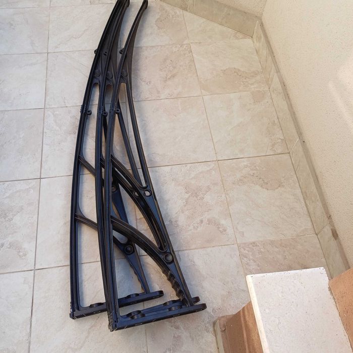 Модулен сенник със ребра черен цвят