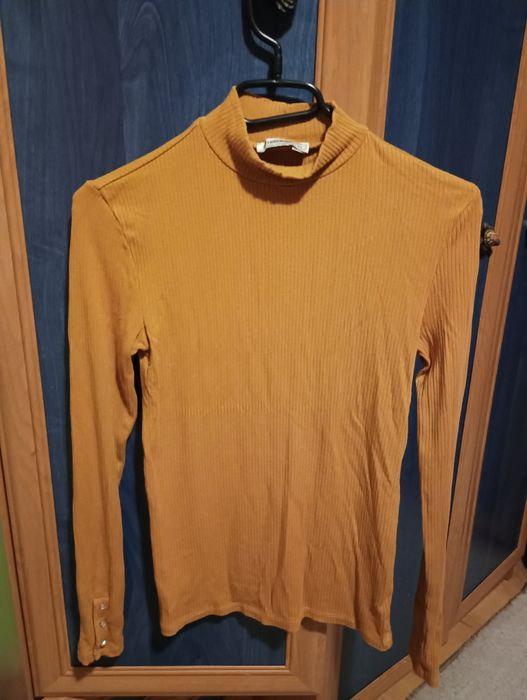 Дамско поло цвят горчица размер S